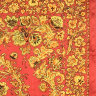 Платок шелковый (атлас) "Хохломские узоры" 1499-3, 89х89 см