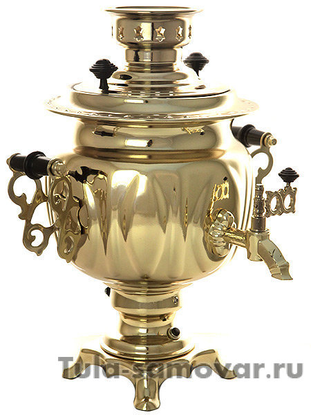 Электрический самовар 3 литра желтый "овал" с автоматическим отключением при закипании воды, арт. 120319к