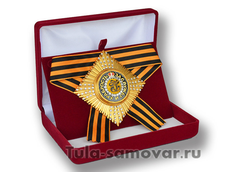 Звезда ордена Святого Георгия (с кристаллами Swarovski) копия