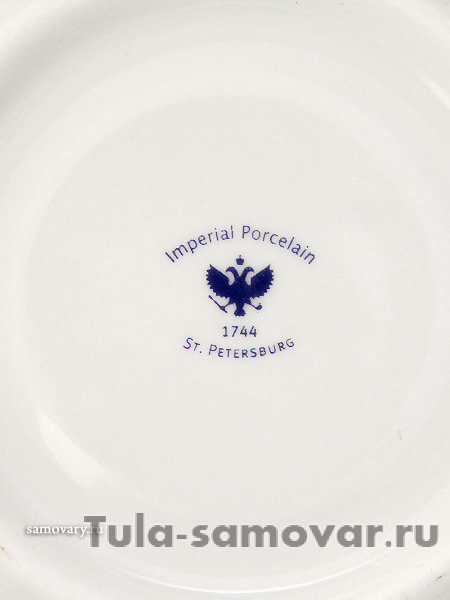 Сливочник форма Купольная рисунок Золотые завитки Императорский фарфоровый завод