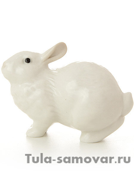 Скульптура Кролик Ушастик белый Императорский фарфоровый завод