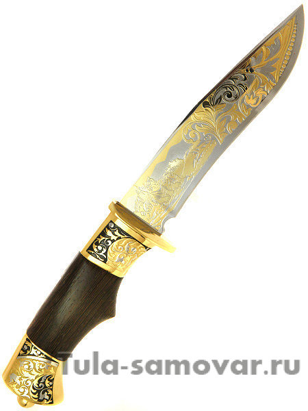 Нож "Бриз" в кожаных ножнах, Златоуст