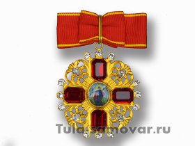 Знак ордена Святой Анны XVIII век (с кристаллами Swarovski) копия
