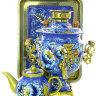 Набор самовар электрический 3 литра с художественной росписью "Кружево", арт. 110436