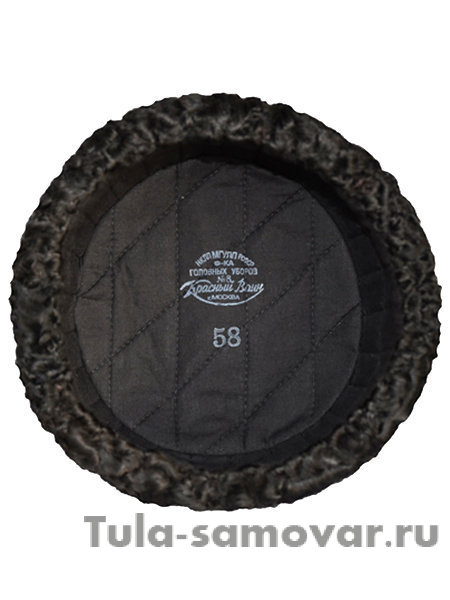 Кубанка кубанского казачества натуральный черный каракуль