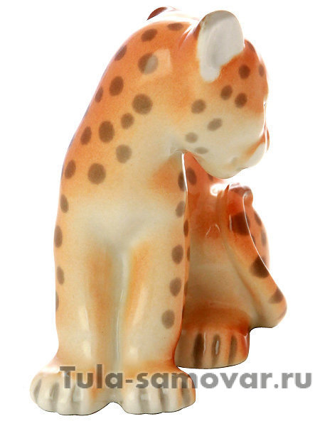 Скульптура Маленький леопард Императорский фарфоровый завод