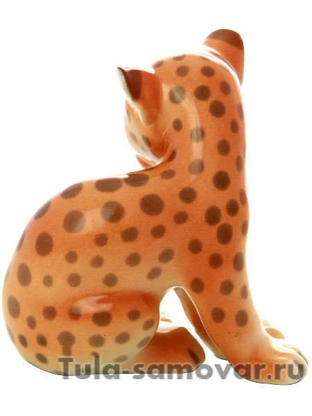 Скульптура Маленький леопард Императорский фарфоровый завод