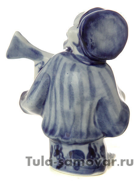 Гжельская скульптура Обезьянка-дед