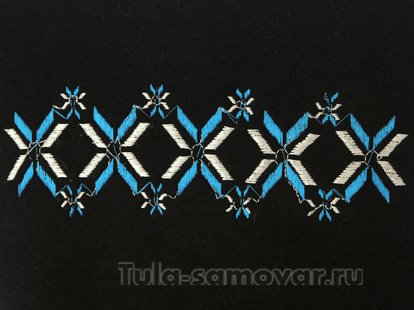 Мужские валенки крашеные с вышивкой артикул 210В-07