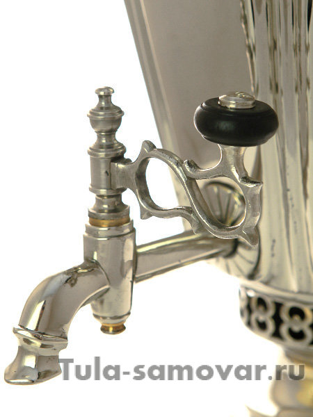 Самовар на дровах 5 л граненый никелированный конус фабрика Аленчиков и Зимин