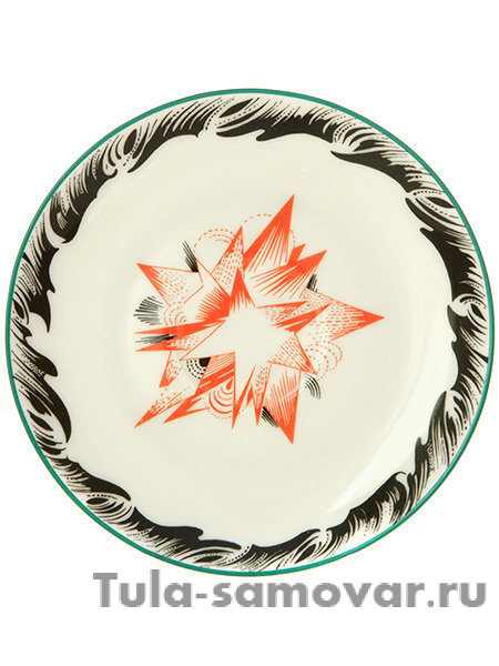 Чайная чашка с блюдцем форма Весенняя-2 рисунок Серп, молот и шестерня ИФЗ