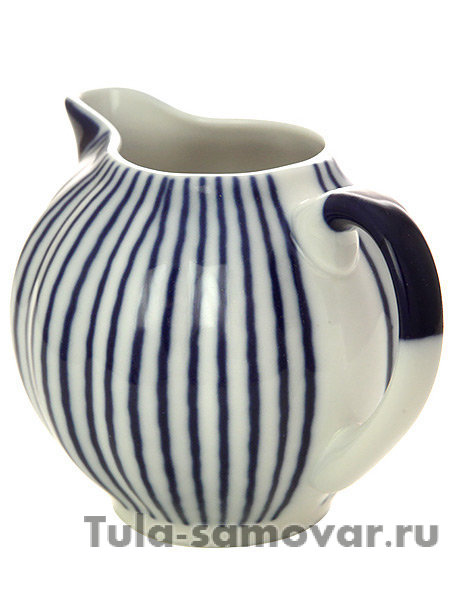 Сливочник форма Тюльпан рисунок Французик Императорский фарфоровый завод