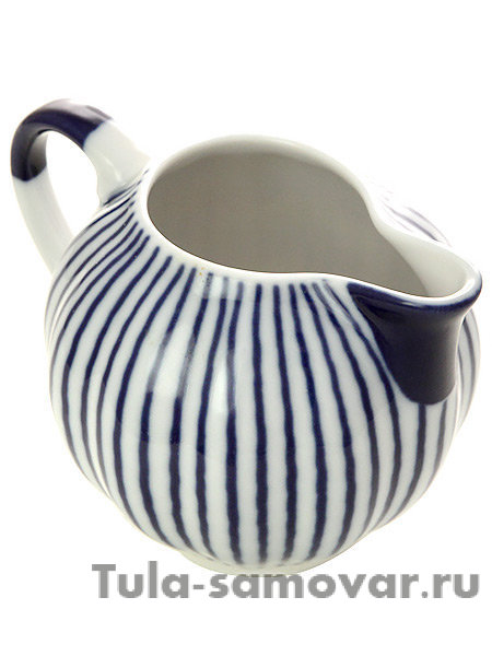 Сливочник форма Тюльпан рисунок Французик Императорский фарфоровый завод