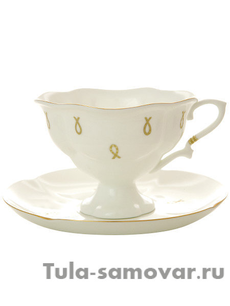 Сервиз чайный форма Наташа рисунок Петельки 6/20 Императорский фарфоровый завод