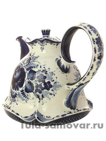 Доливной чайник Гжель "Колокольчик" автор Алехин