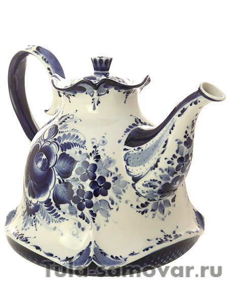 Доливной чайник Гжель "Колокольчик" автор Алехин