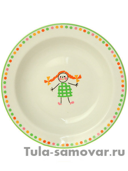 4-x предметный детский комплект форма Молодежная рисунок Хоровод Императорский фарфоровый завод