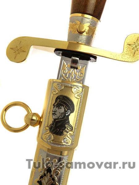 Офицерский кортик "Адмирал Нахимов" в подарочной коробке, Златоуст