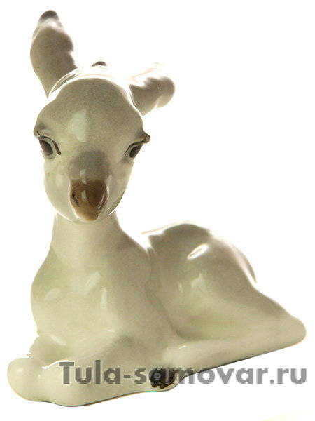 Скульптура Ослик лежащий Императорский фарфоровый завод