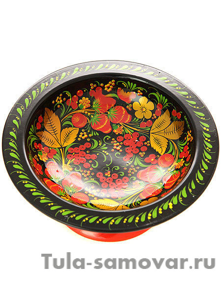 Деревянная конфетница "Хохлома классическая", 70х160