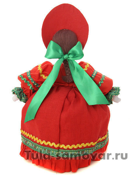 Баба-грелка на чайник "Маня в красном"