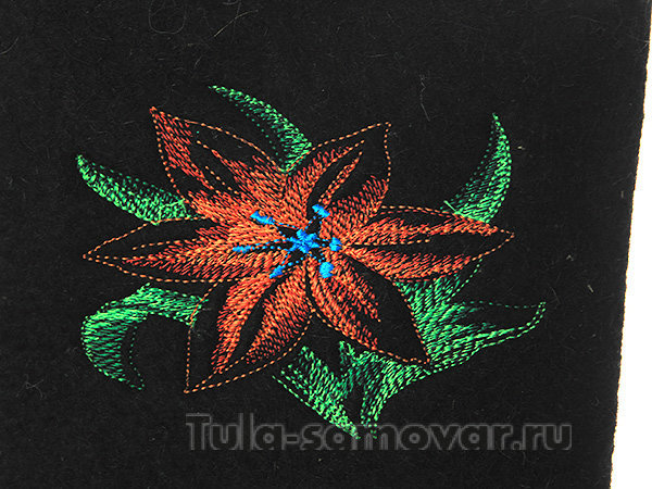 Женские валенки с вышивкой на формованной подошве, 212В-58 Кукморские