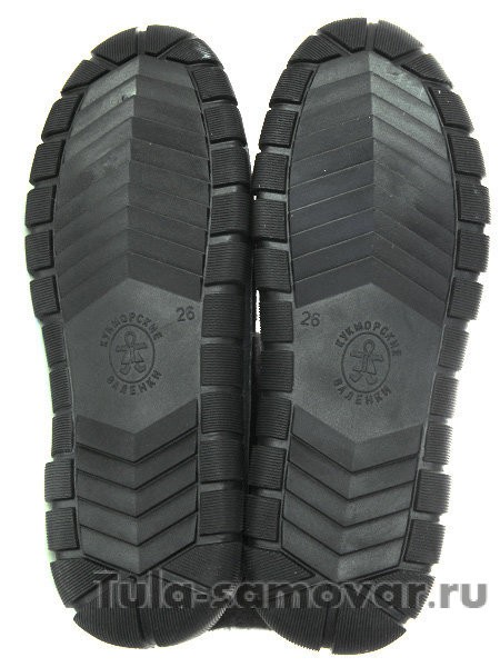 Женские валенки с вышивкой на формованной подошве, 212В-58 Кукморские