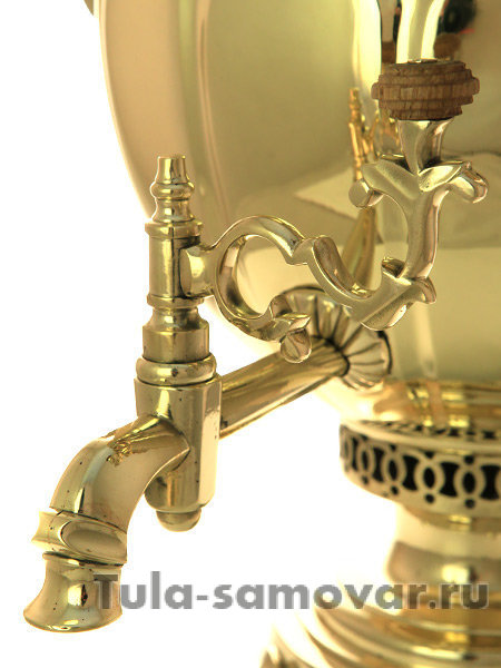 Угольный латунный самовар 6 литров чаша фабрика Воронцова, арт. 433703