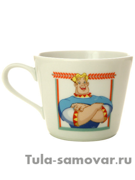 Детский 3-предметный комплект форма Соло рисунок Три богатыря. Для мальчика Императорский фарфоровый завод