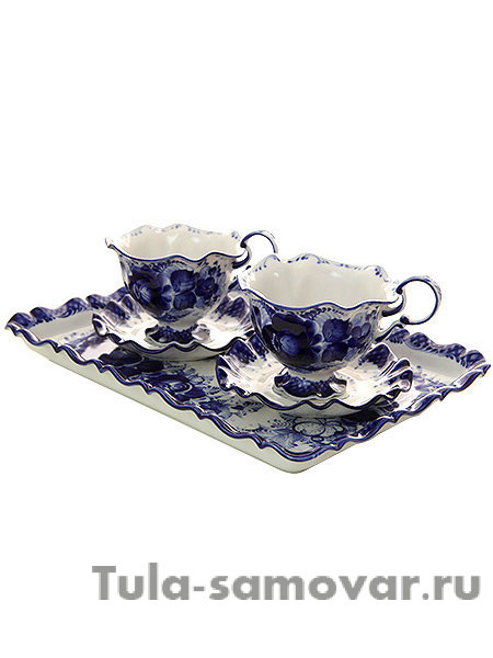 Набор для чая Гжель "Для двоих"