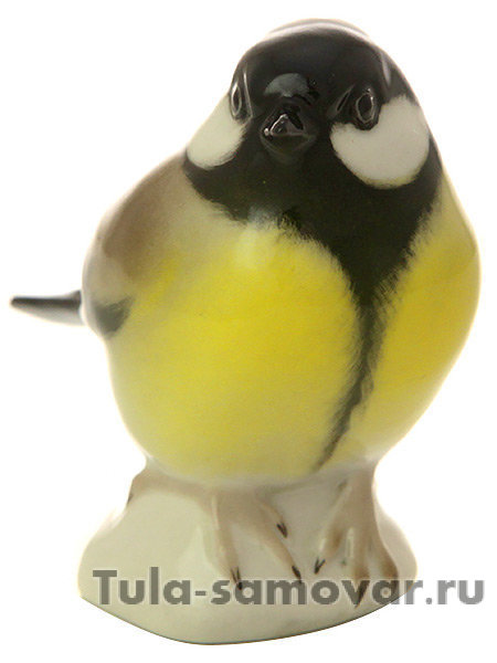 Скульптура Синица черноголовая Императорский фарфоровый завод