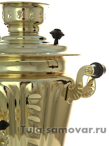 Электрический самовар 3 л латунная "рюмка" с мелодией при закипании воды, арт. 130589
