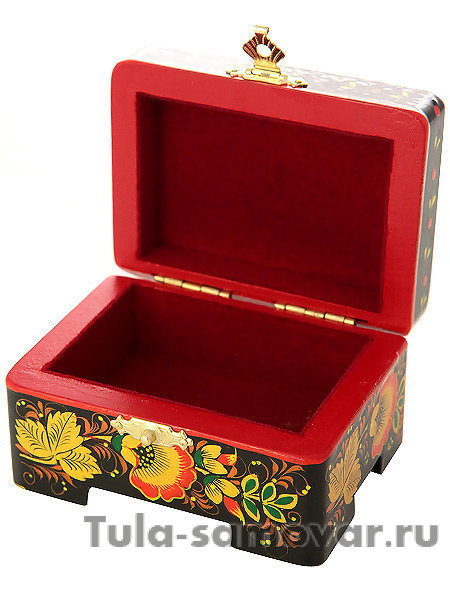 Шкатулка с хохломской росписью 80Х60, арт. 104