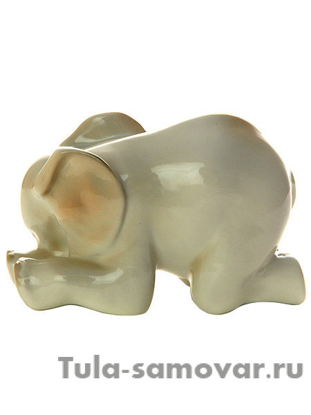 Скульптура слоненок спящий, Императорский фарфор