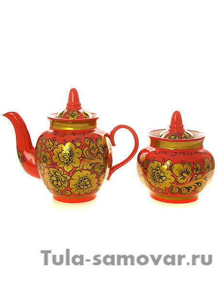 Чайный сервиз "Торжество" на 6 персон Хохлома