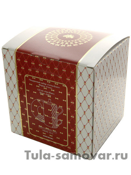 Подарочный набор форма Соло рисунок Сетка блюз Императорский фарфоровый завод