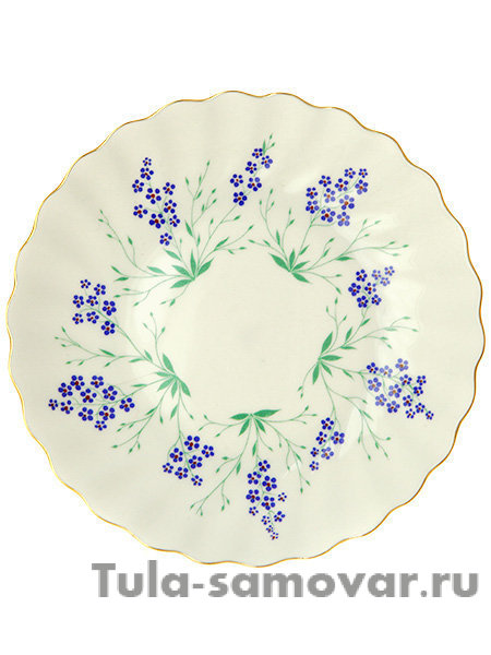 Кофейная пара форма Витая рисунок У ручья Императорский фарфоровый завод