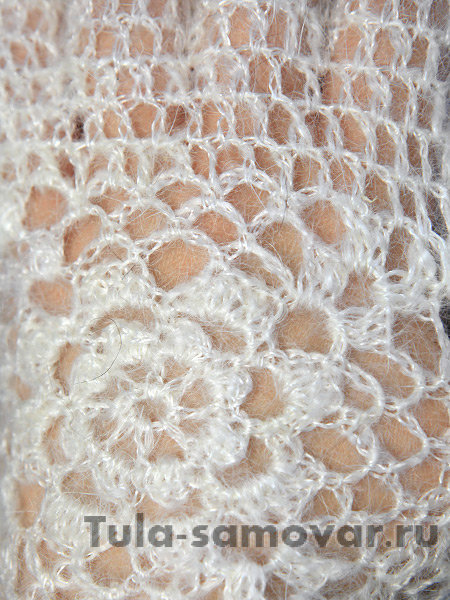 Перчатки из пуха ручной работы (белые)