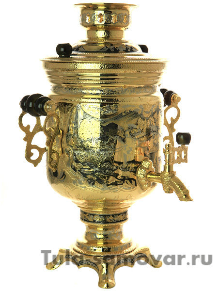 Электрический самовар 3 литра Златоуст "Охота"