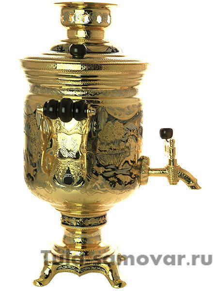 Электрический самовар 3 литра Златоуст "Охота"