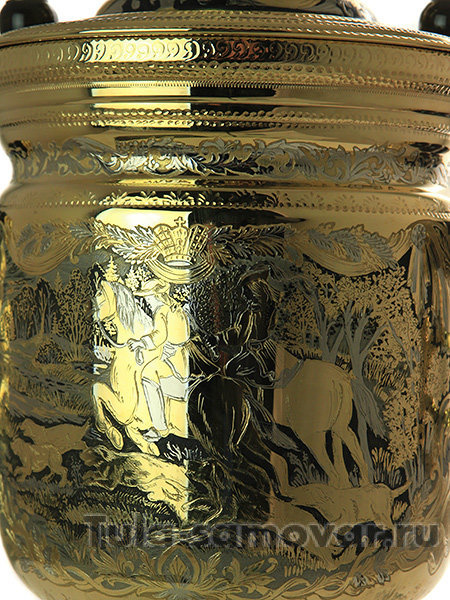 Электрический самовар 3 литра Златоуст "Охота"