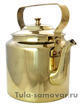 Кольчугинский чайник латунный 3 литра старинный для интерьера